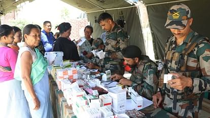 Manipur: सेना ने जिला प्रशासन के साथ मिलकर लगाया मेगा मेडिकल कैंप, एक हजार से अधिक हुए लाभान्वित Manipur: Army organizes mega medical camp in association with district administration
