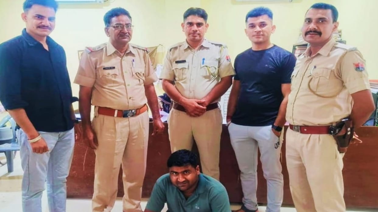 churu crime, churu police, sardarshahar churu, firing case, prize crook arrested,