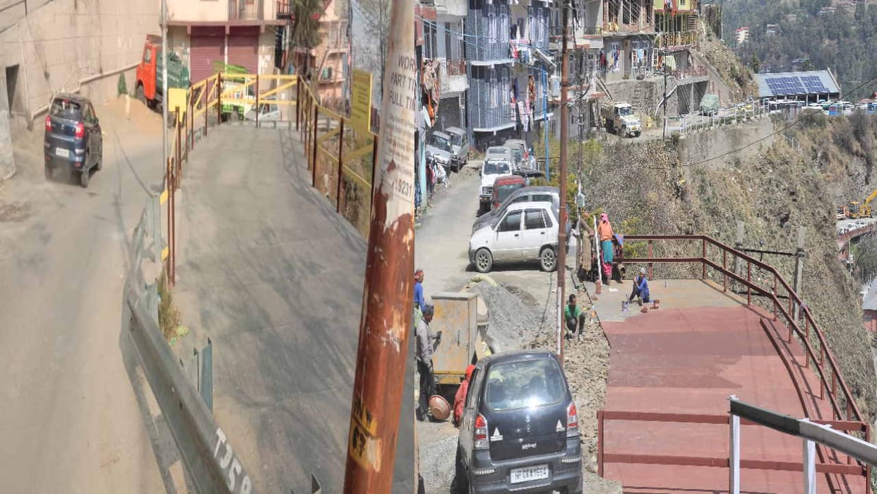 Locks in the parking of Shimla city, vehicles on the roads, all suffering due to jam