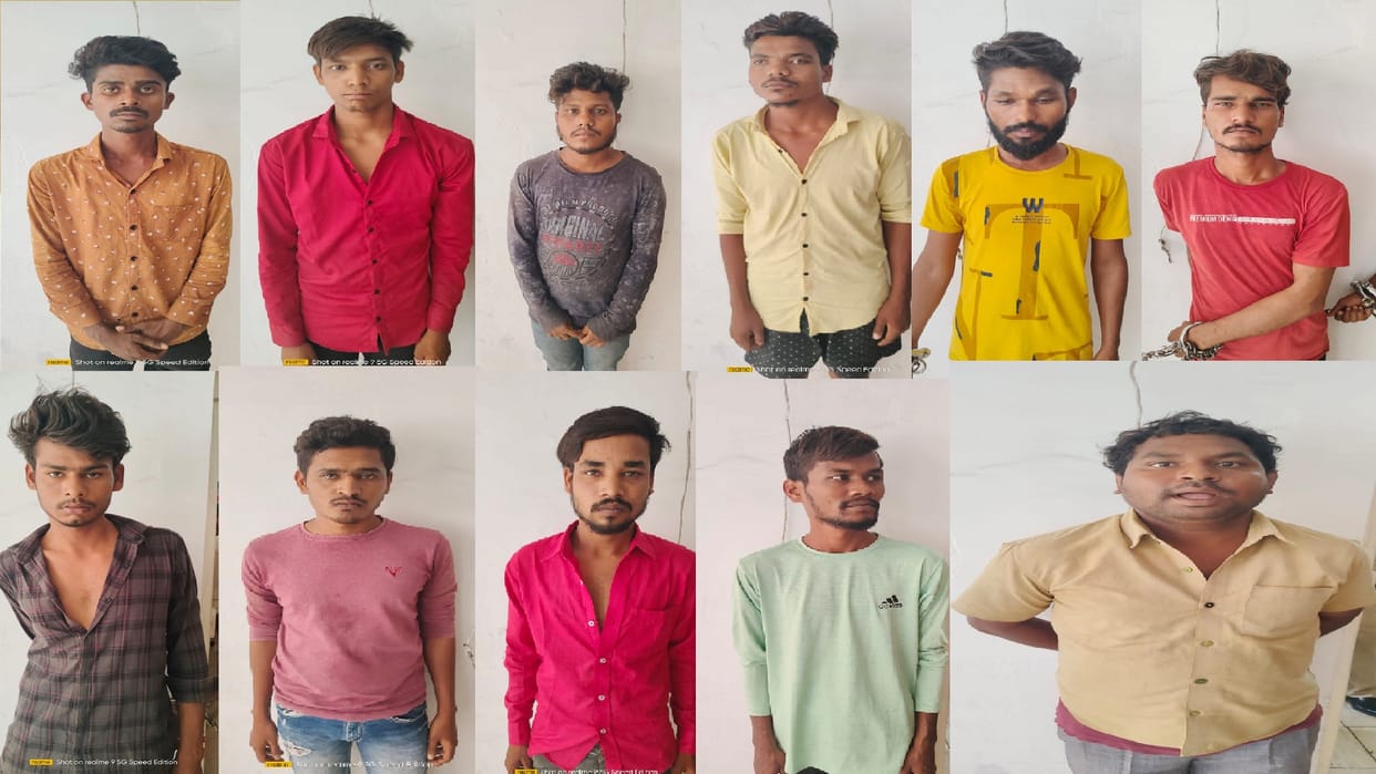 12 thief arrested in raipur regarding 50 bikes theft