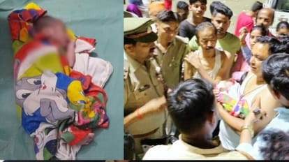 newborn baby boy found abandoned on the roadside in bareilly