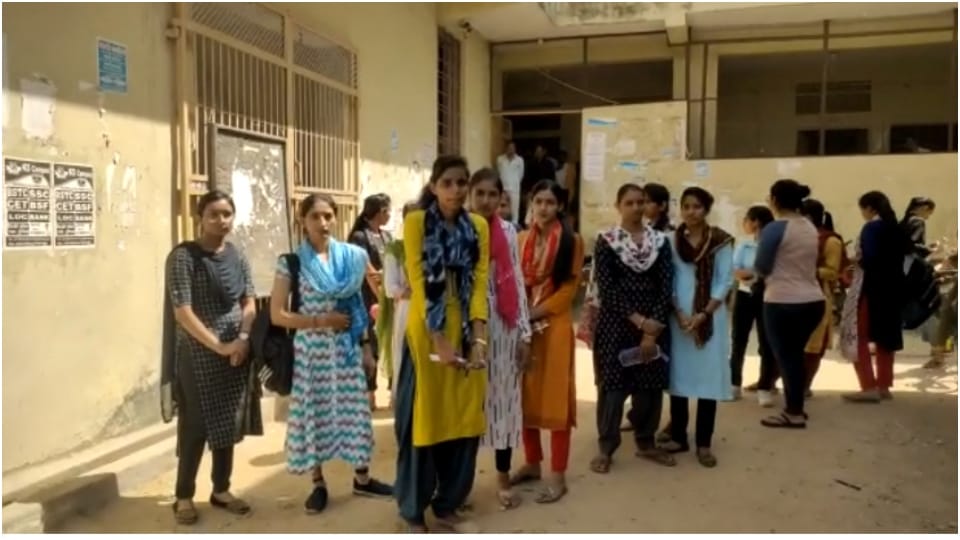 Alwar RRBM University observer accused of indecency student said held my hand and also pulled chunni