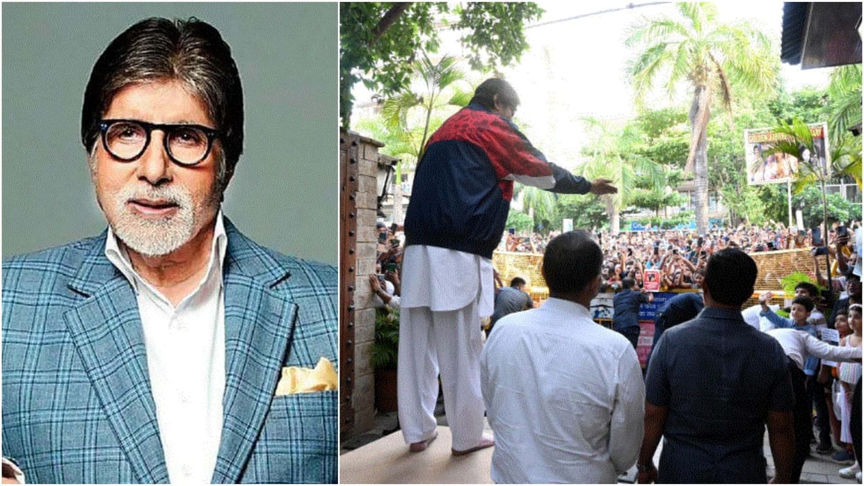 Amitabh Bachchan Reveals Why He Greets His Fans Barefoot Every Sunday Outside Jalsa shares photo on instagram