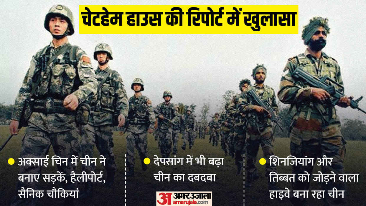 china build expanded roads modern camps haliports for pla in diputed aksai chin put pressure on indian army