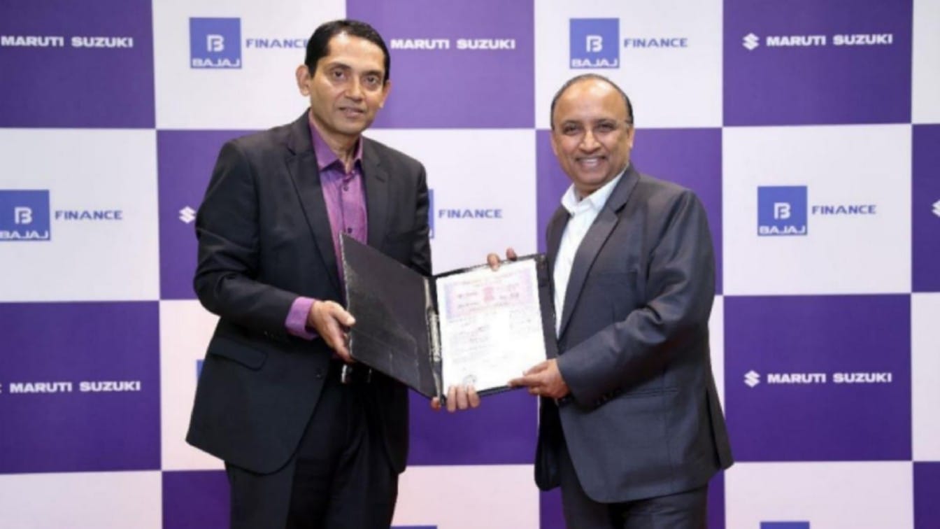 Maruti Suzuki signs MoU with Bajaj Finance for Vehicle Financing car loan
