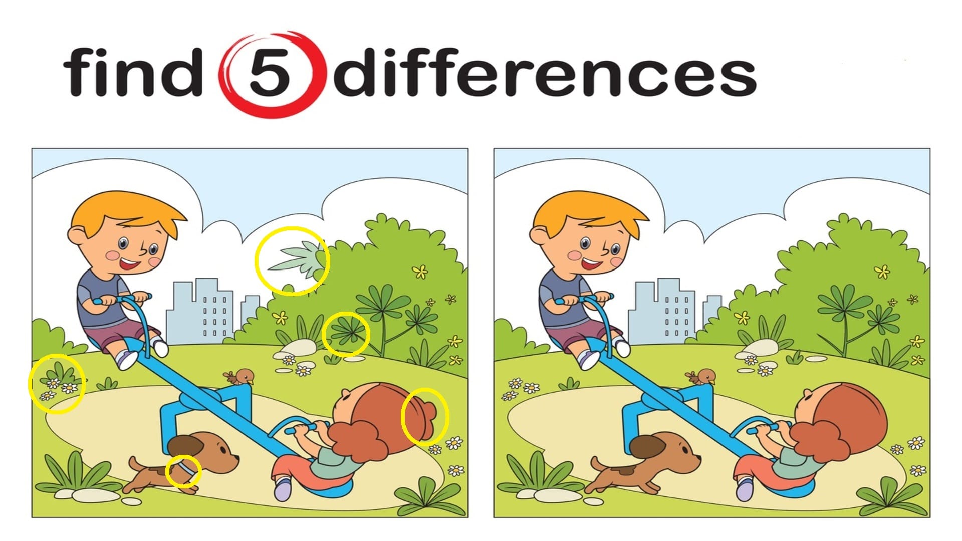 Optical Illusion: Can You Spot Five Differences In This Puzzle? Check Your Brain IQ
