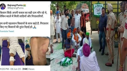 Demonstration intensifies over sunflower purchase in Haryana, Lathicharge on farmers in Kurukshetra