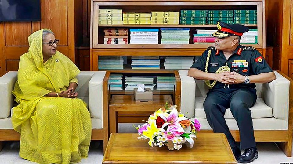 Bangladesh PM Sheikh Hasina stresses strengthened cooperation between armies of Bangladesh and India