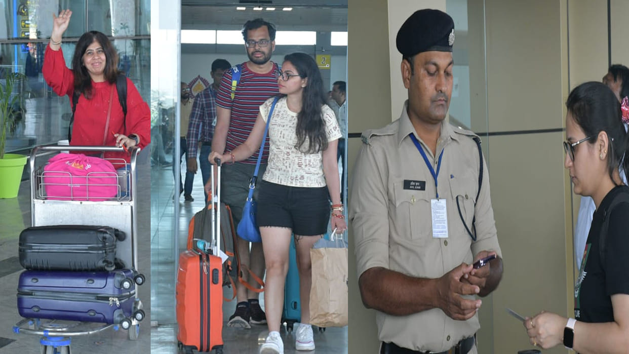 Kanpur: Inauguration of new terminal, flights to Bangalore and Mumbai arrived on time