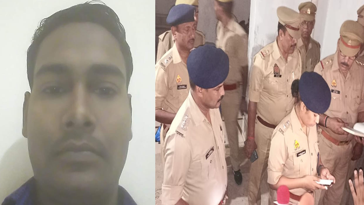 Auraiya: fired inside the house, husband Died, wife absconding