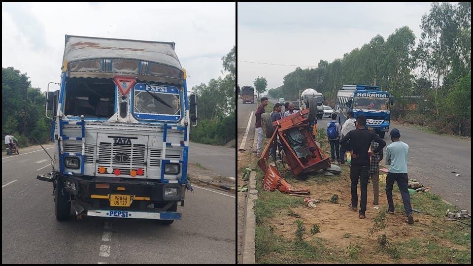 Kathua Accident: two vehicle collided on jammu pathankot national highway 16 workers injured