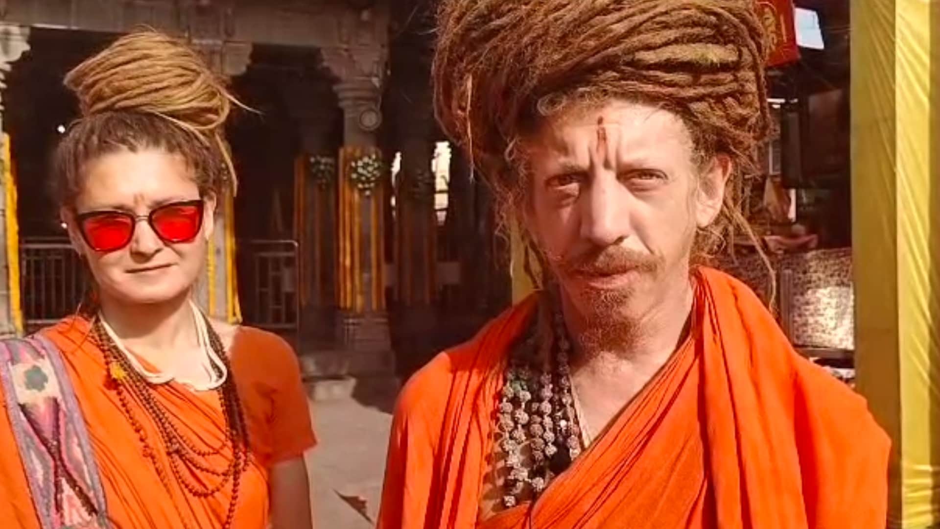 group of saints came from Russia, Indonesia and America to visit Baba Mahakal