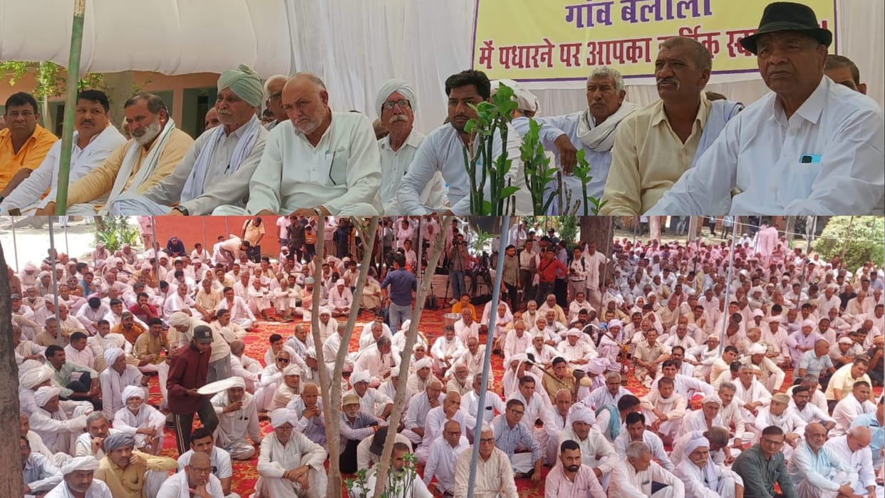 Six-point demand of Khaps in all-caste Mahapanchayat organized at Balali, Charkhi Dadri