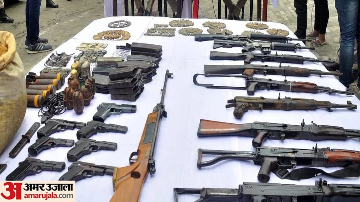 57 arms 318 ammunition 5 bombs recovered in strife-torn Manipur