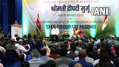 President Droupadi Murmu addresses the Indian community in Paramaribo