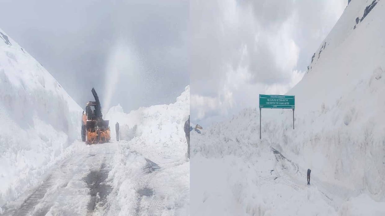 13050 feet high Rohtang Pass restored after seven months, tourists will soon be able to see