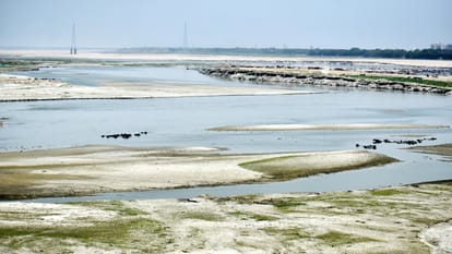 Ganga stream changed, confluence shifted two hundred meters towards south-east