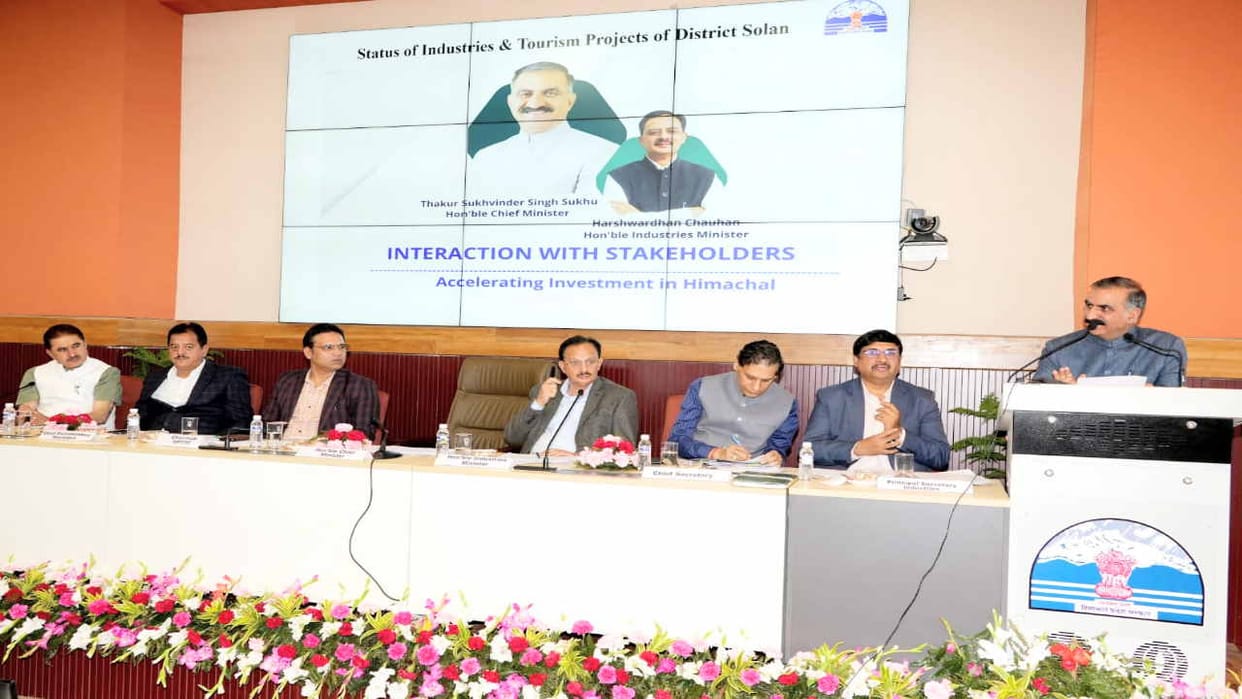 The two day Investors Meet forum began under the chairmanship of cm Sukhwinder Singh Sukhu