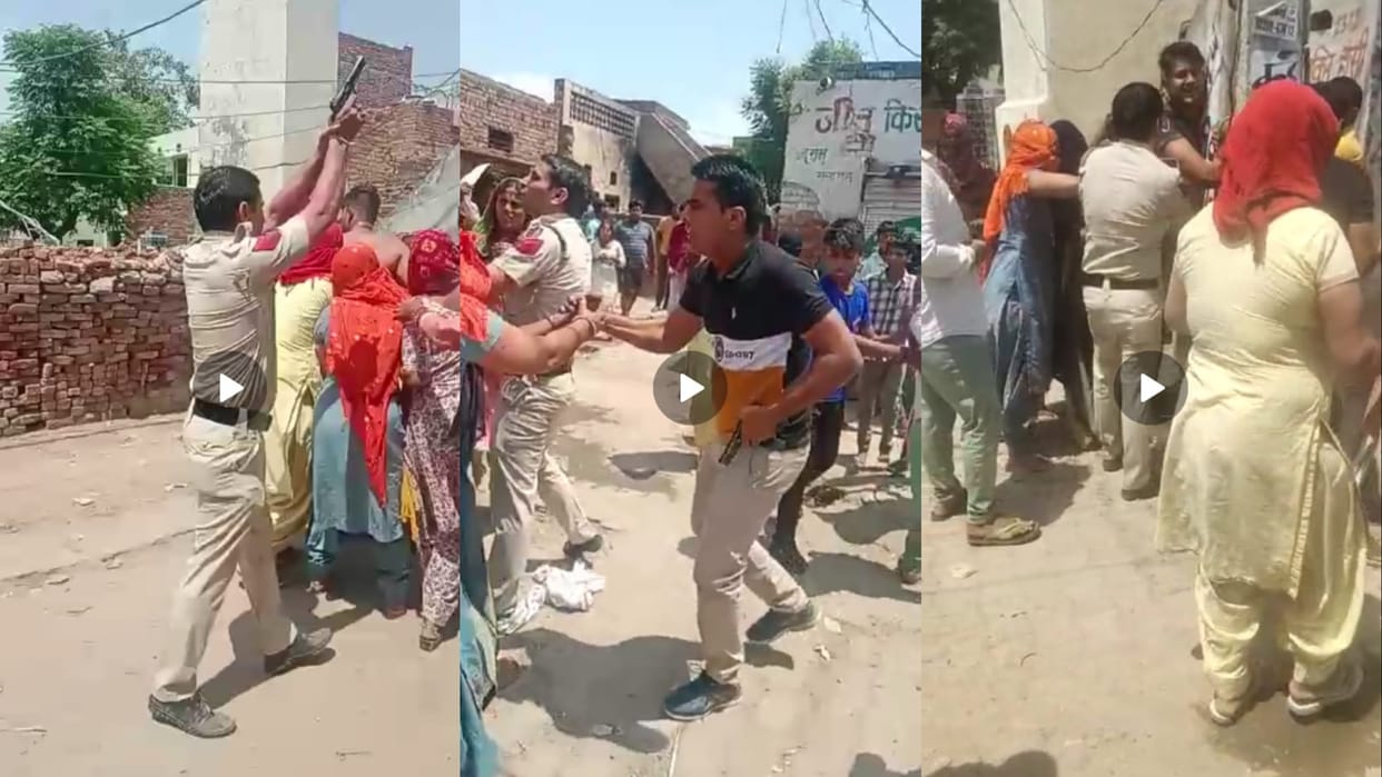Bhiwani: People clashed with Delhi Police who came to arrest the accused of theft, firing