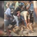 people steal beer bottles after truck overturns