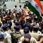उज्जैन में करणी सेना ने भूख हड़ताल कर दी।