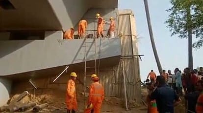 Bihar : Child trapped between pillar and slab of overbridge in Rohtas, SDRF team arrived with oxygen cylinder