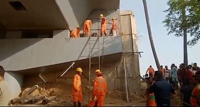 Bihar : Child trapped between pillar and slab of overbridge in Rohtas, SDRF team arrived with oxygen cylinder