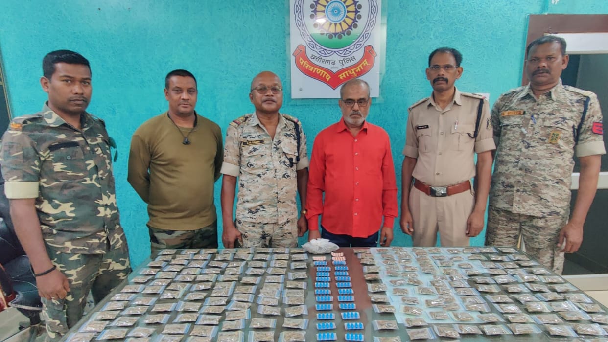 zila Badar miscreant arrested with ganja and drugs in Kanker