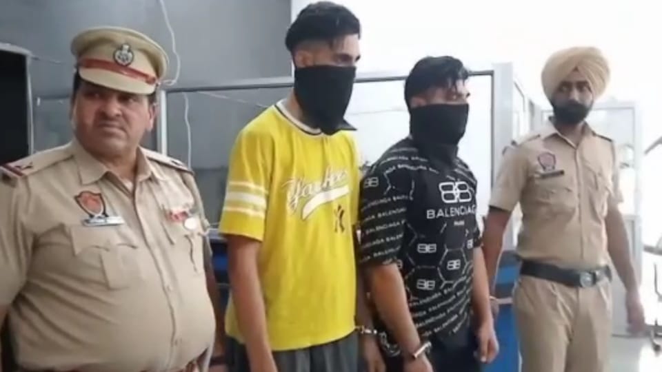 Moga police arrested two accomplices of gangster Goldy Brar with illegal weapons
