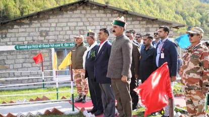 केंद्रीय ऊर्जा मंत्री आरके सिंह किन्नौर दौरे पर।