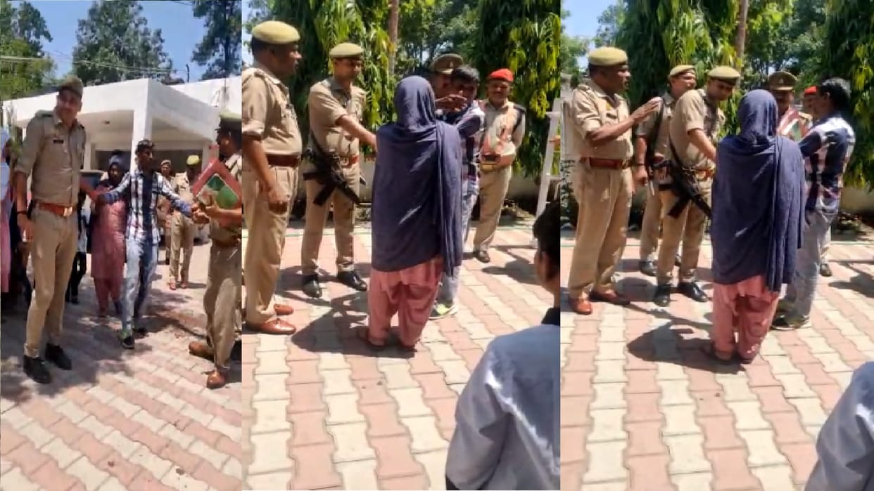 Saharanpur: A man attempted self immolation by pouring diesel on himself in the SSP office