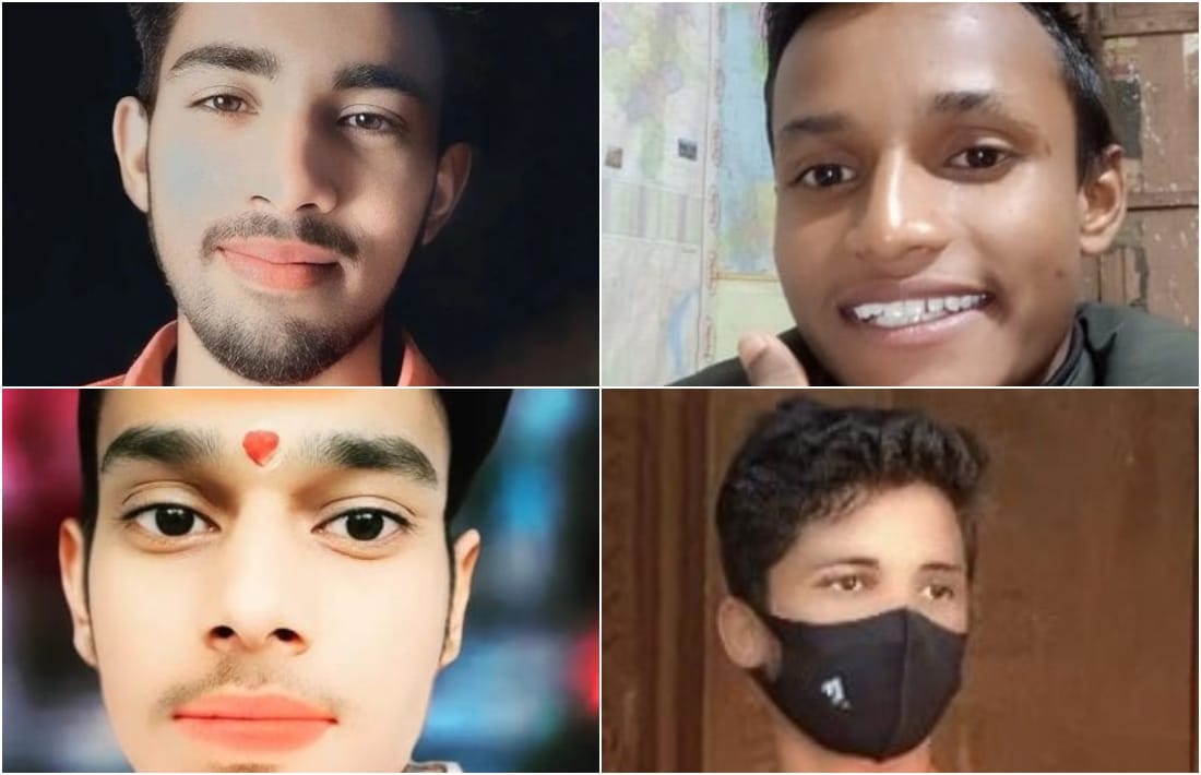Death of four friends riding bike Painful story of road accident in mirzapur