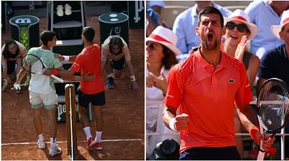 French Open: जोकोविच 7वीं बार फाइनल में, 23वें ग्रैंड स्लैम से एक कदम दूर; चोट के बावजूद अंत तक लड़े अल्कारेज Novak Djokovic defeated carlos alcaraz in semi-finals reached final of the French Open for the seventh time