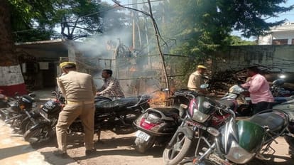 Fire broke out in the transformer kept in the collectorate premises
