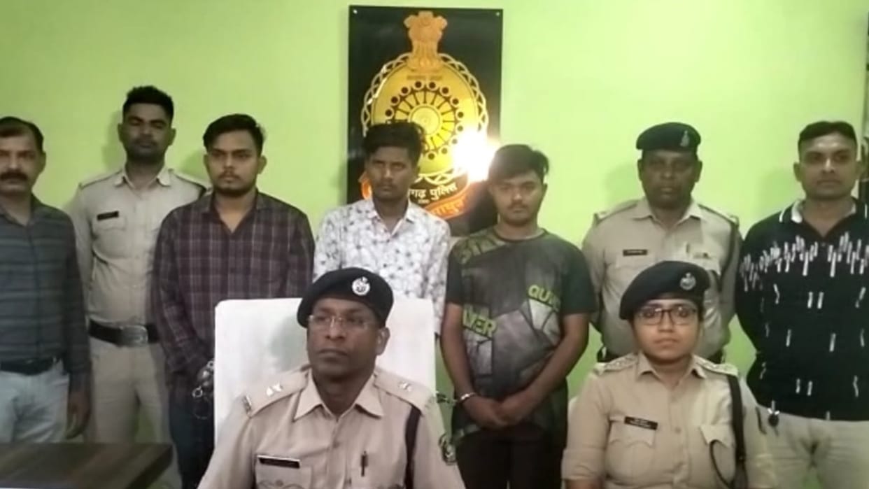 chhattisgarh police arrested three for coaching student murder in love triangle in bilaspur