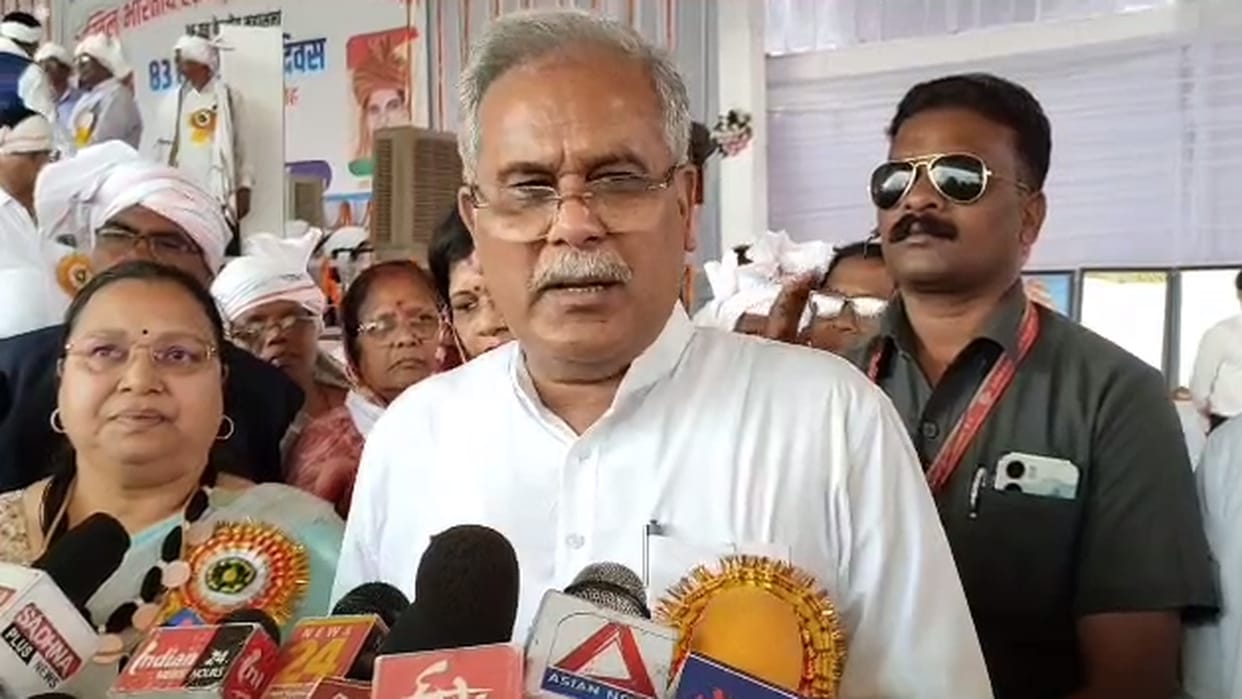 CM Bhupesh Baghel targeted BJP and Union Minister Giriraj Singh on corruption in balod