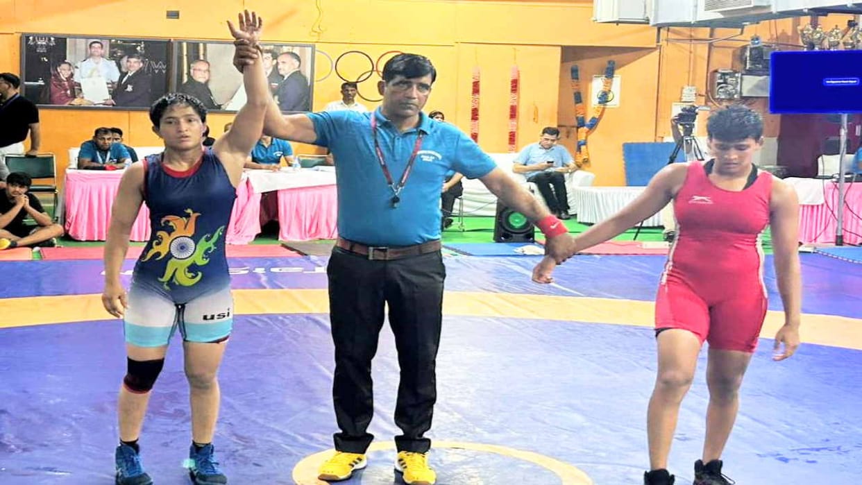 National School Games: Sonali assured herself of a medal, reached the finals of wrestling