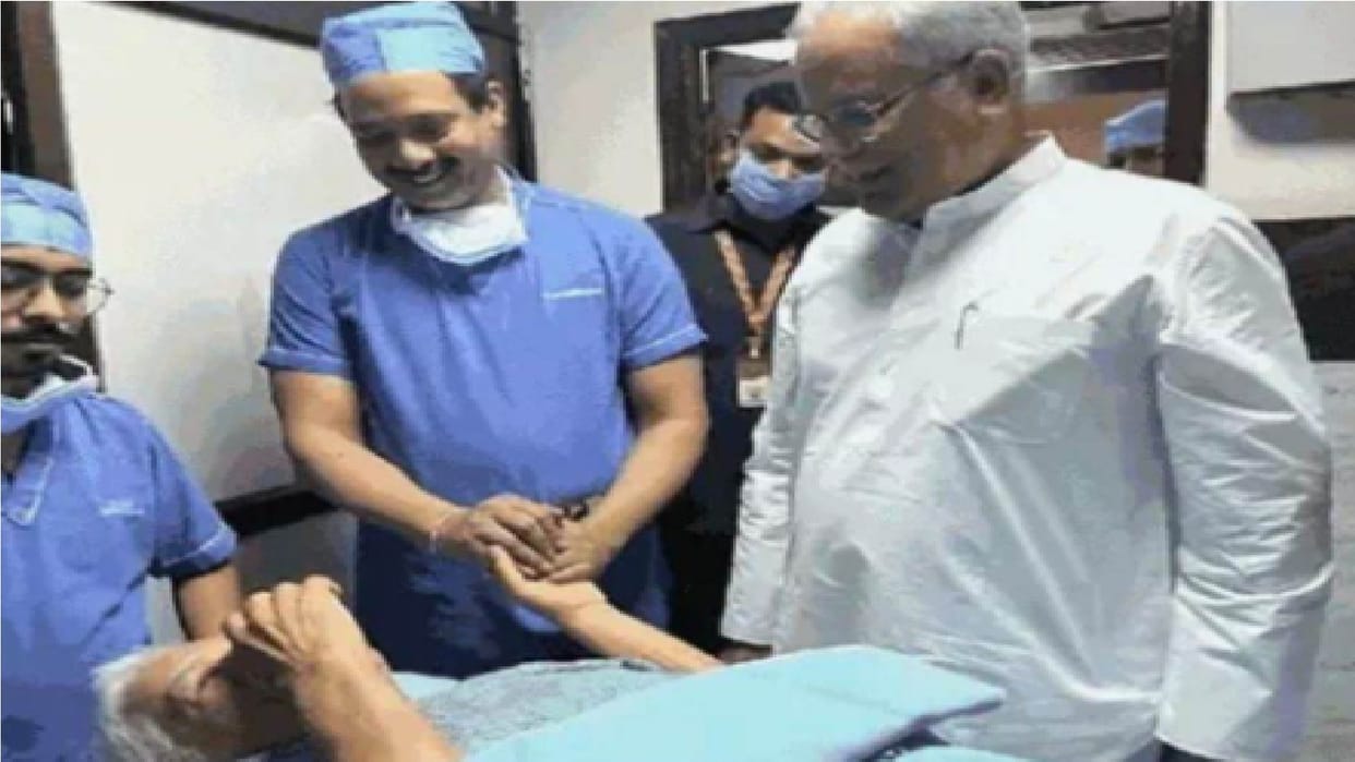 cm bhupesh baghel father hospitalized in raipur