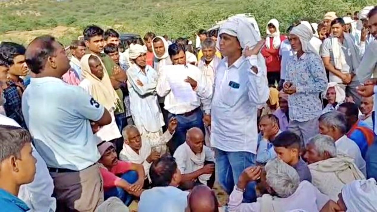 Uproar over the death of a contract worker after falling into the company's tank in Jhunjhunu