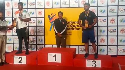 66th National School Games Rajasthan players won three gold, four silver and eight bronze medals