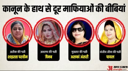 UP: शाइस्ता-असफां से पायल तक, पुलिस की गिरफ्त से दूर माफियाओं की पत्नियां, जानें कौन किस मामले में है वॉन्टेड From Shaista, Asfan to Payal, wives of mafias away from up police custody and know about their cases
