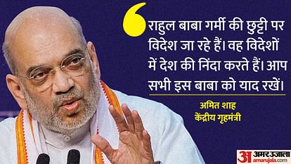 Doesn't suit any leader to criticise own country abroad, people are watching: Shah targets Rahul