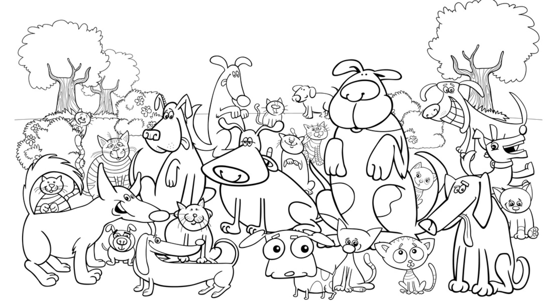 Optical Illusion to Test Your IQ: Only 1% People Given wright answer how much dogs and cats in this picture
