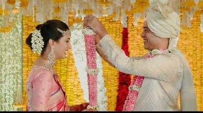 Madhu Mantena Wedding: इरा त्रिवेदी की मांग में सजा मधु मंटेना के नाम का सिंदूर, वेडिंग तस्वीरें वायरल Madhu Mantena married to yoga guru Ira Trivedi on Sunday wedding pictures viral