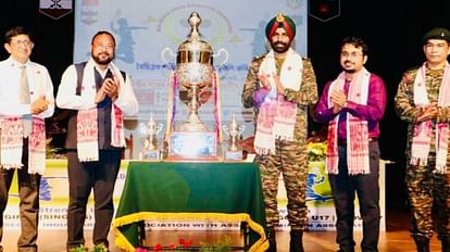 Army unveils trophy of Red Shield Assam Badminton tournament will be played at Dibrugarh Tinsukia and Digboi