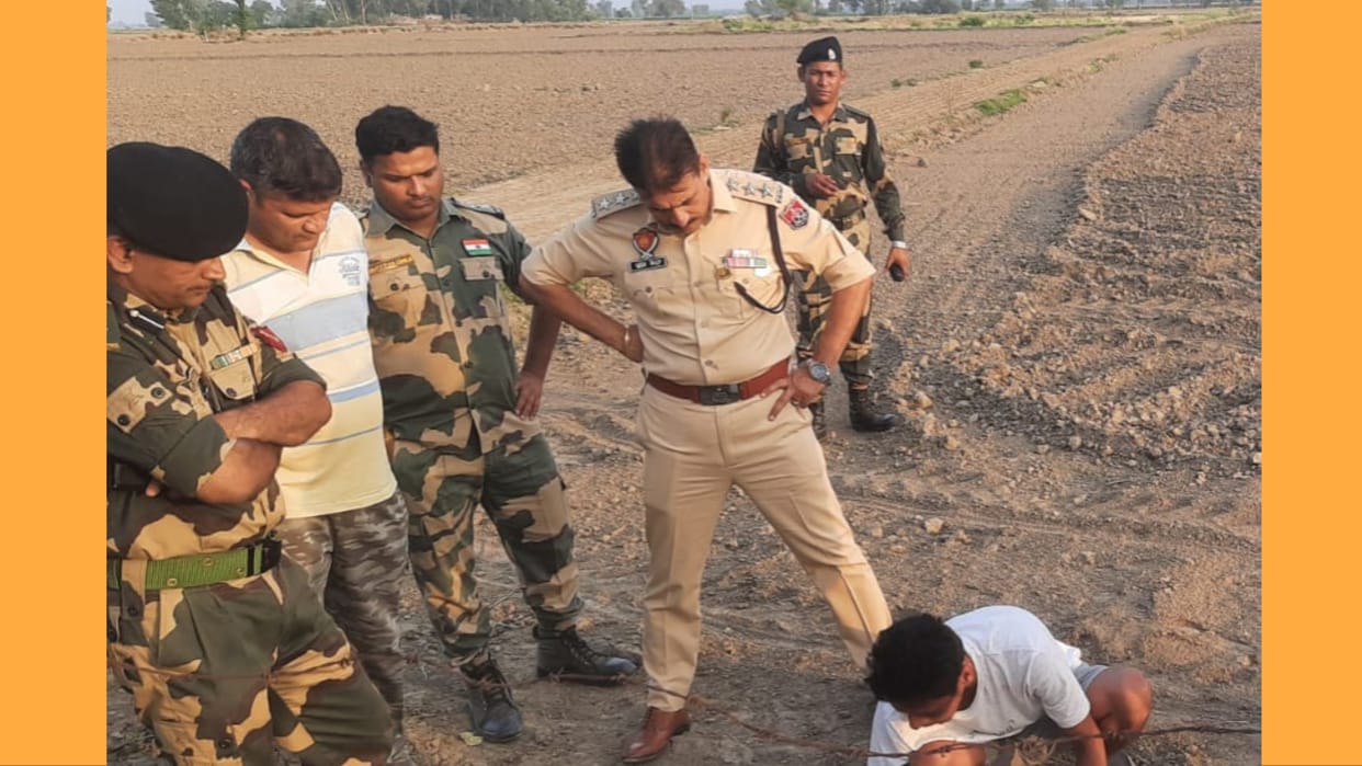 BSF caught heroin from the field across the fencing on the indication of the farmer