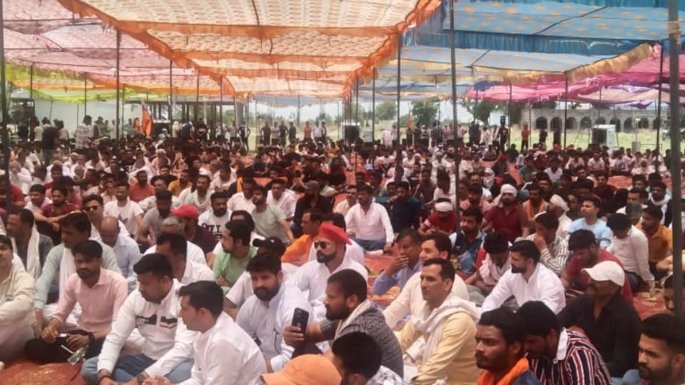 Mahapanchayat held at village Katlahedi of Karnal to demand arrest of Khalistan supporters