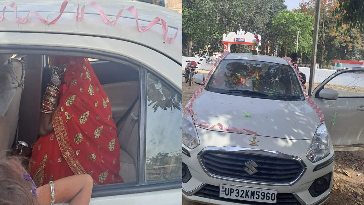 Hardoi: Before reaching in-laws house, bride and groom reached the police station