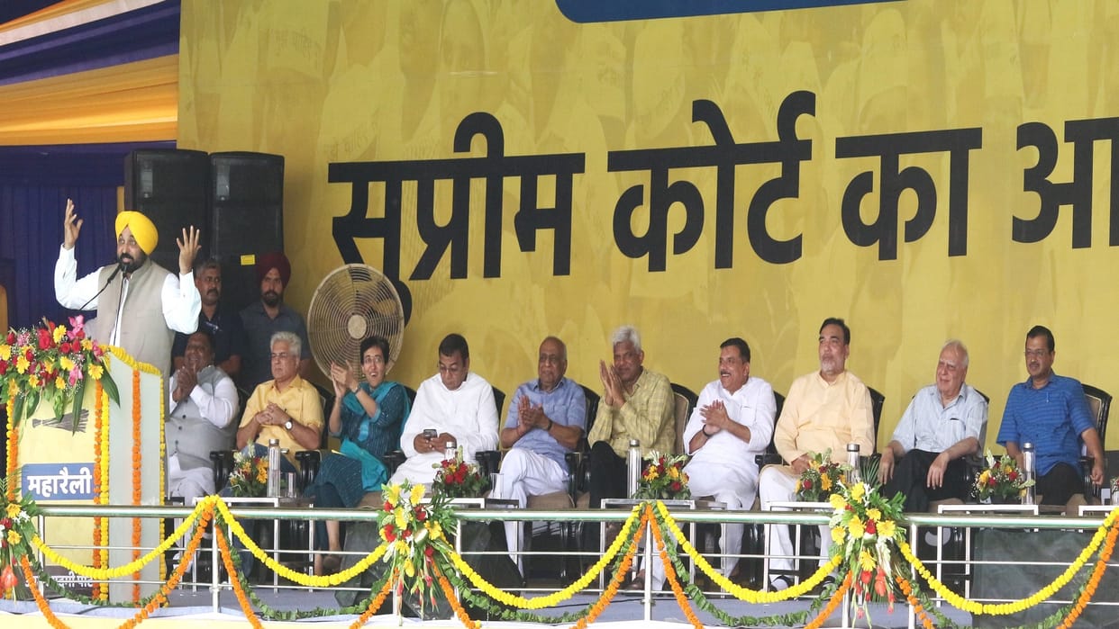 AAP leaders attack PM Modi from Delhi Ramlila Maidan