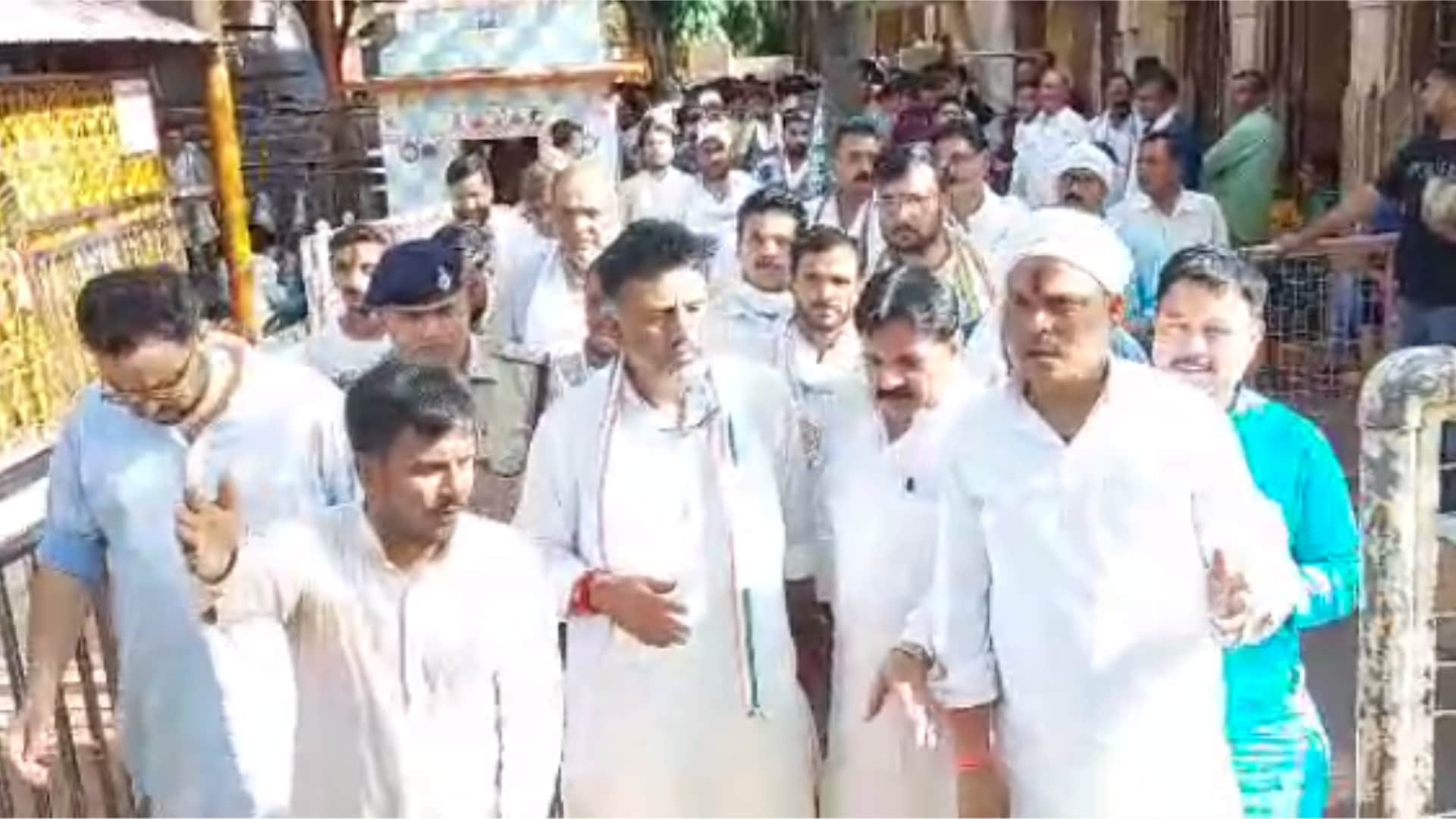 Karnataka Deputy CM DK Shivakumar in Ujjain Participated In Mahakal Bhasmarti See Photos